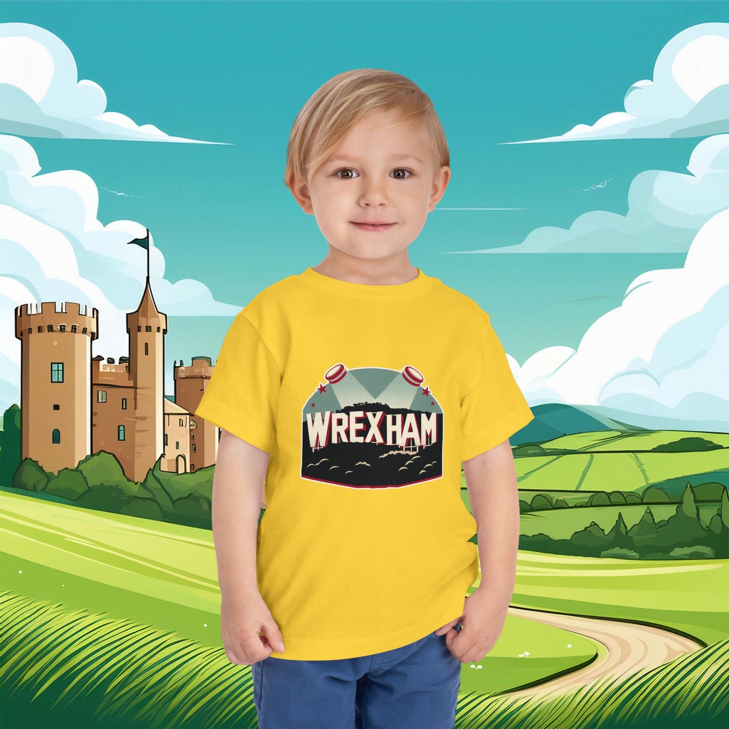 Wrexham Hollywood Sign Toddler Tee