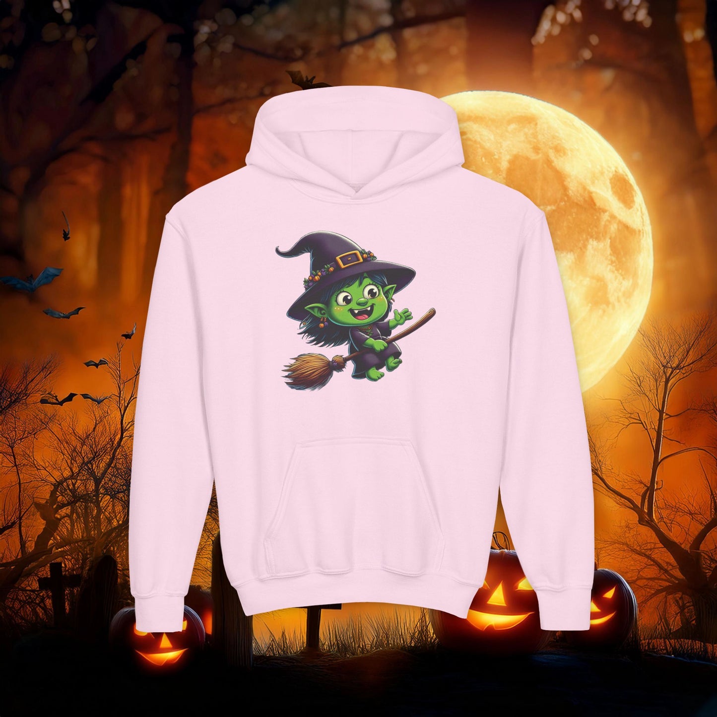 Flying Witch Youth Hoodie