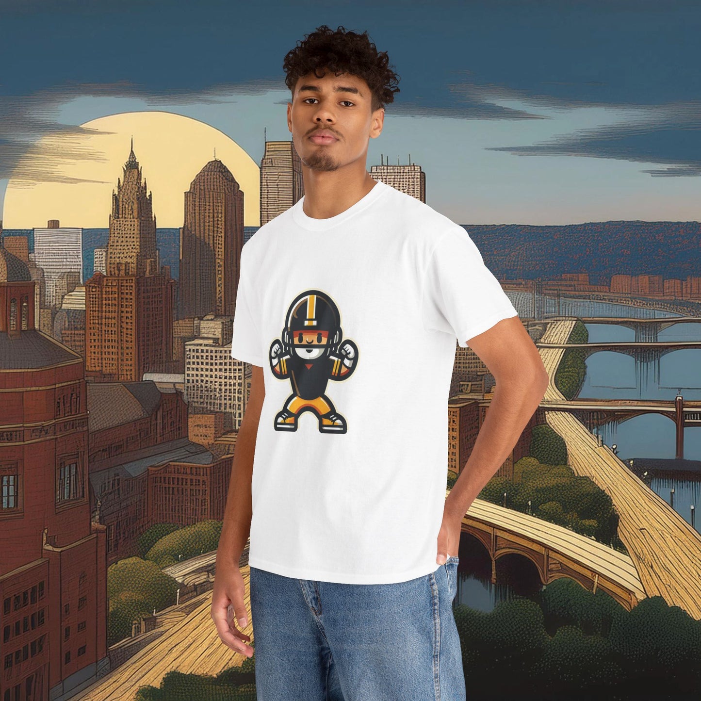 Mini Pittsburgh Football Player Tee
