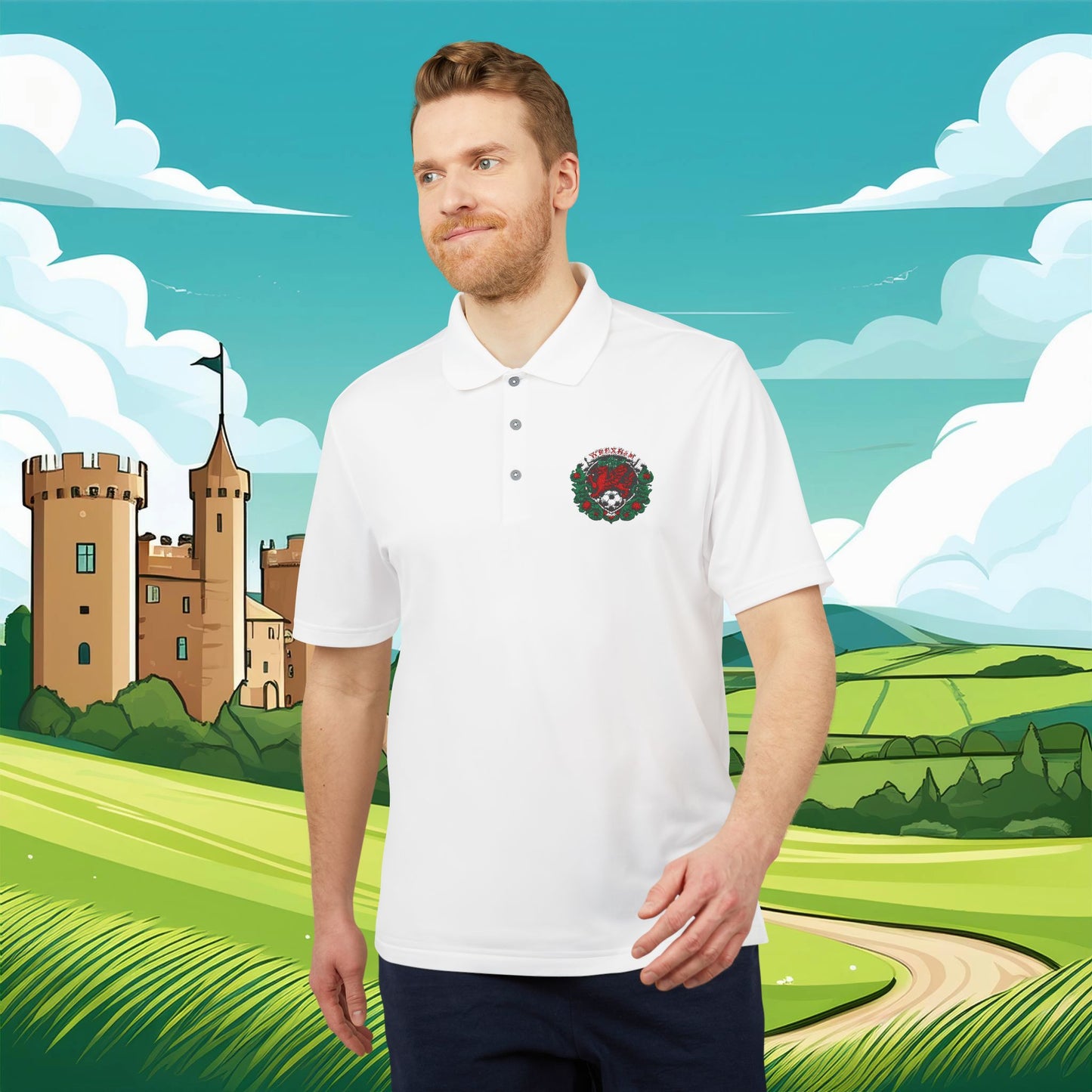 Wrexham Crest adidas Performance Polo