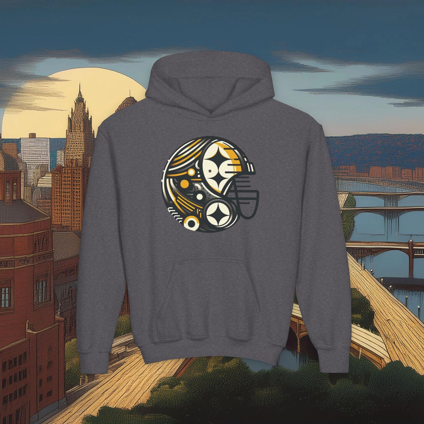 Pittsburgh Football Crest Youth Hoodie