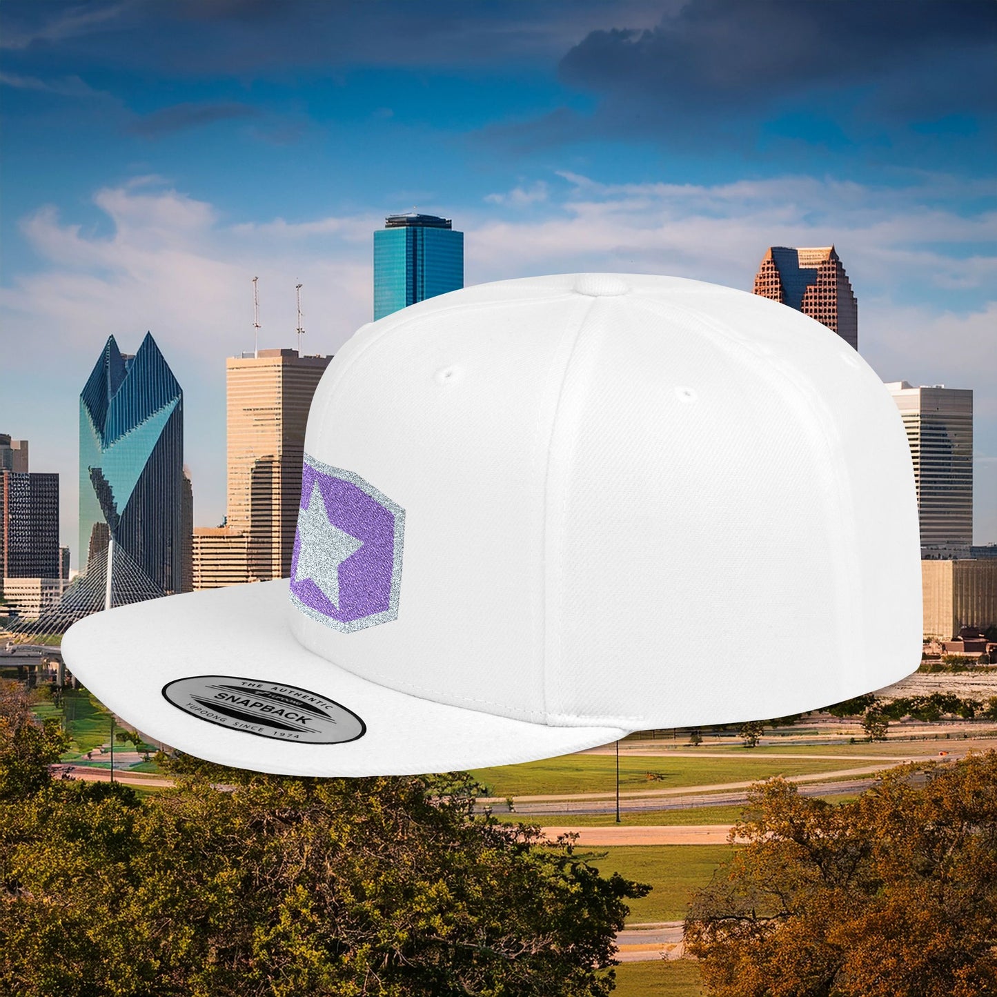 Dallas D Flat Bill Snapback with Star