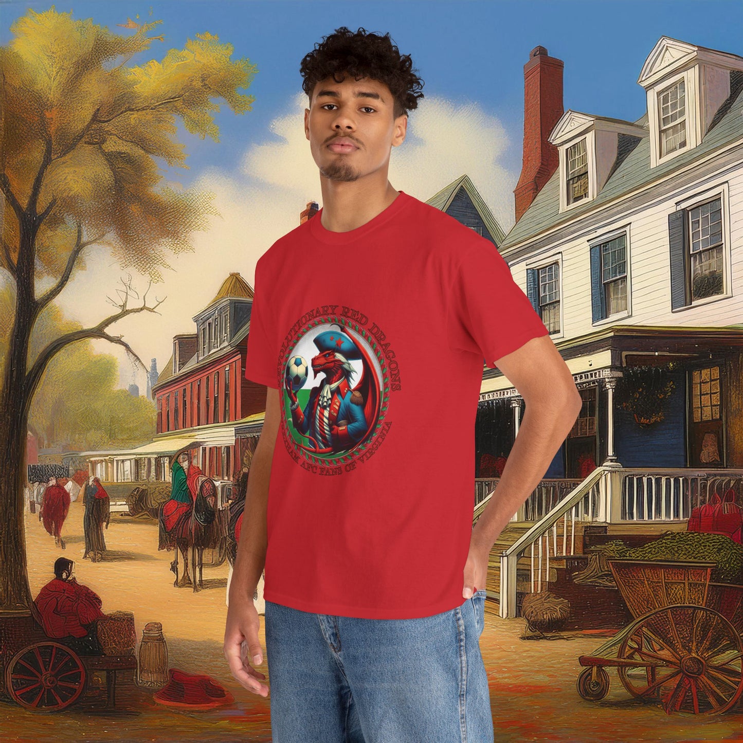 Revolutionary Red Dragons Crest Tee - Alternate