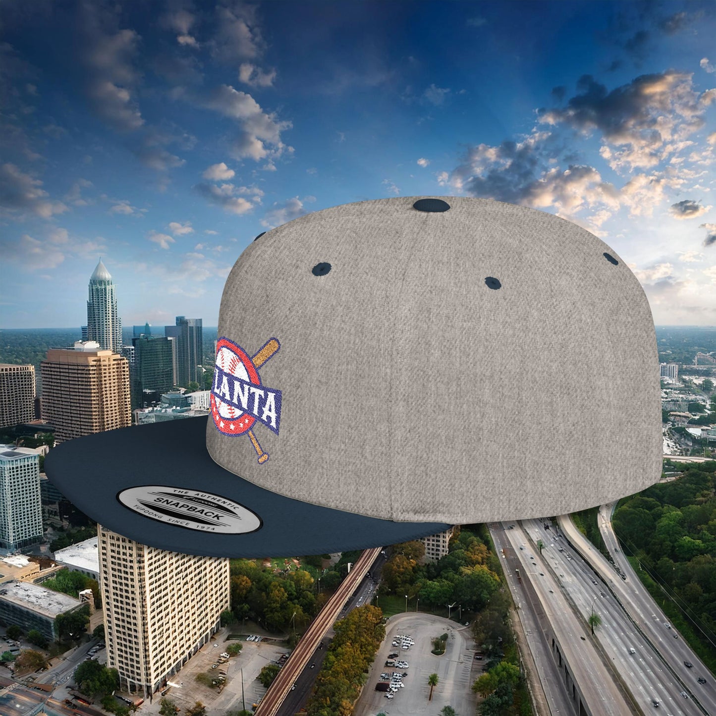 Atlanta Baseball Flat Bill Snapback