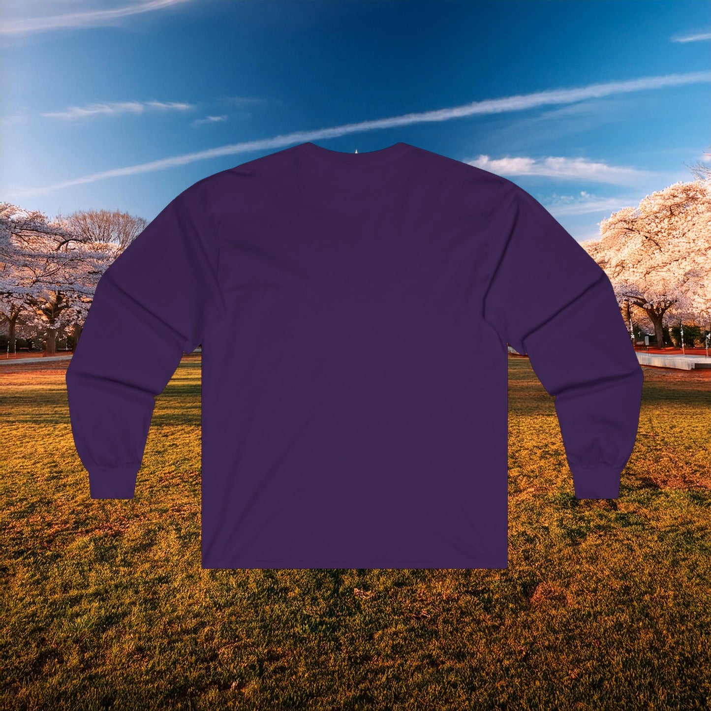 Psychedelic Funky W Skull Long Sleeve Tee