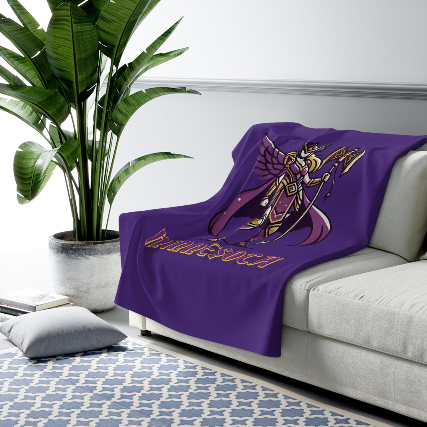 Viking Valkyrie Sherpa Fleece Blanket
