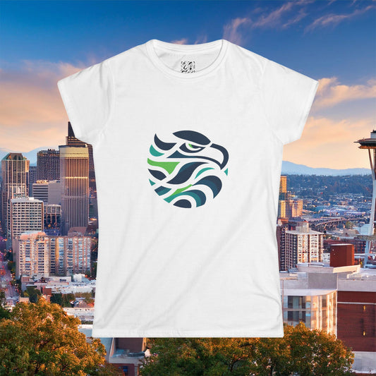 Seattle Football Logo Women's Softstyle Tee