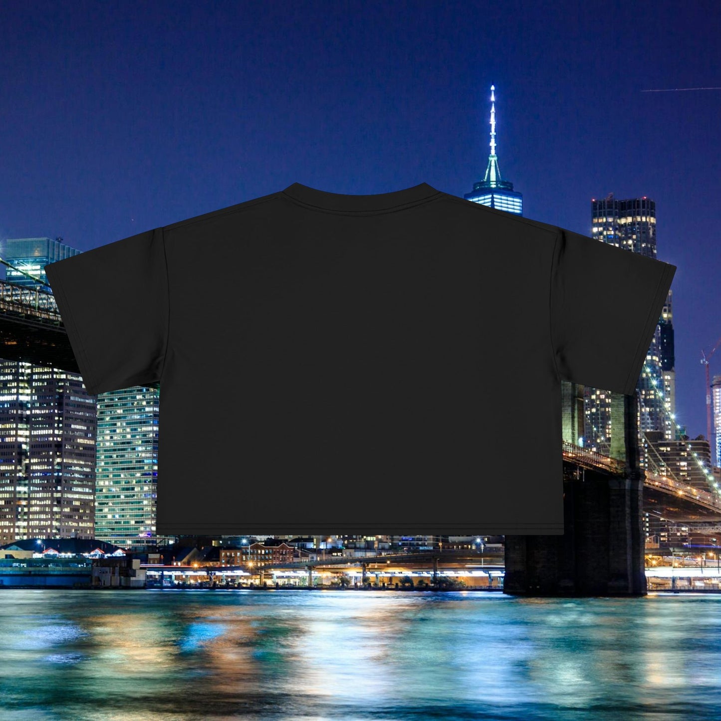 NY Subway Grafitti Women's Crop Tee