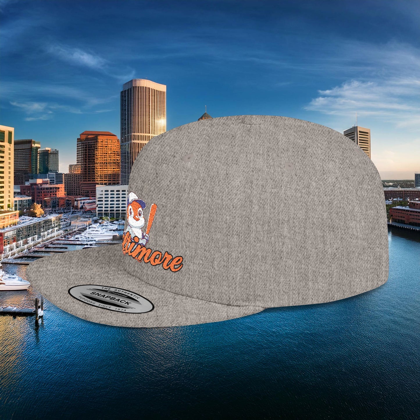 Baltimore Baseball Mini Oriole Flat Bill Snapback