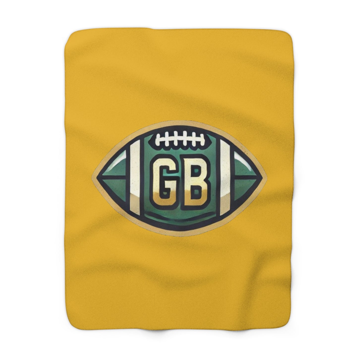 Green Bay Football Sherpa Fleece Blanket