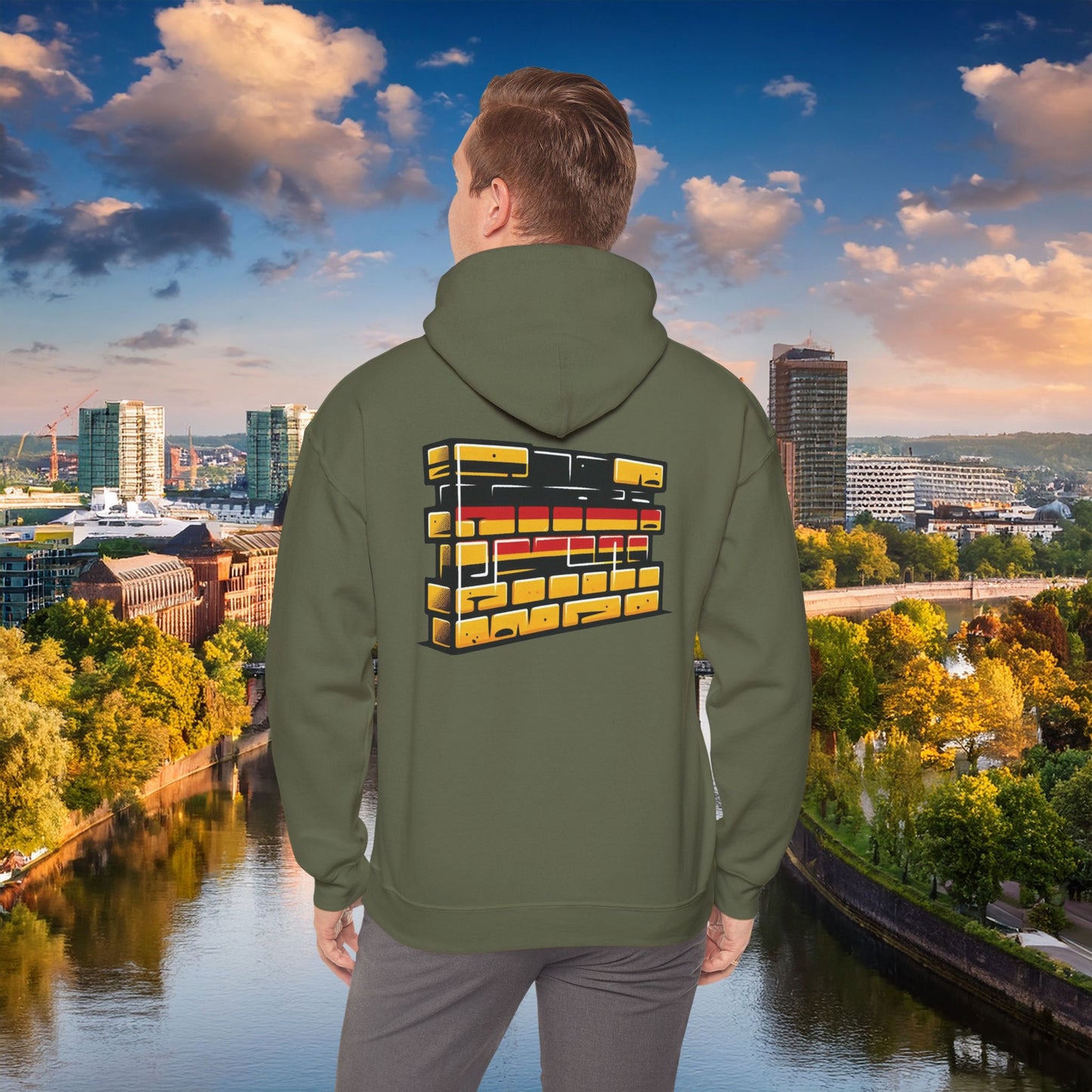 Dortmund Bundesflagge Wall Hoodie