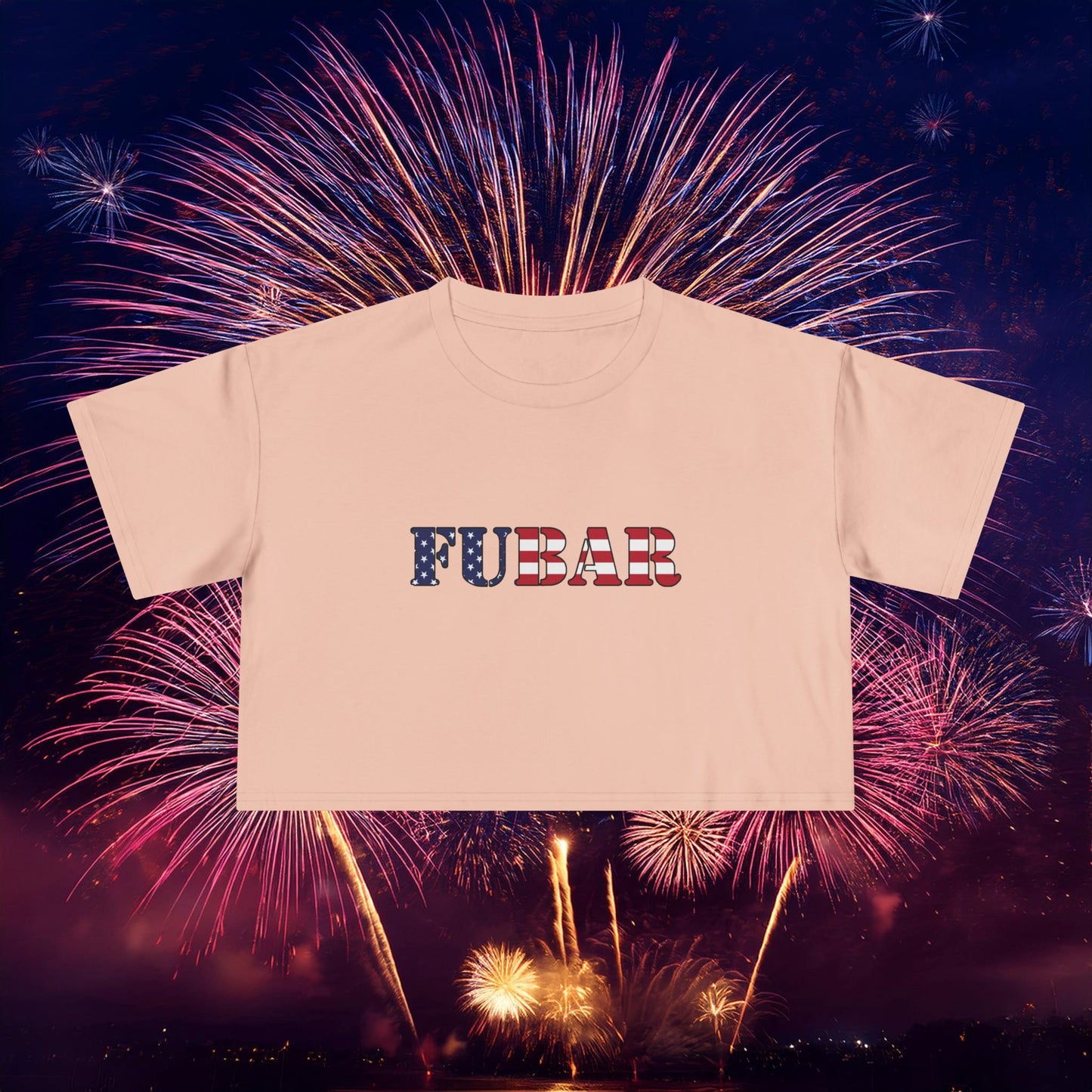 USA FUBAR Women's Crop Tee