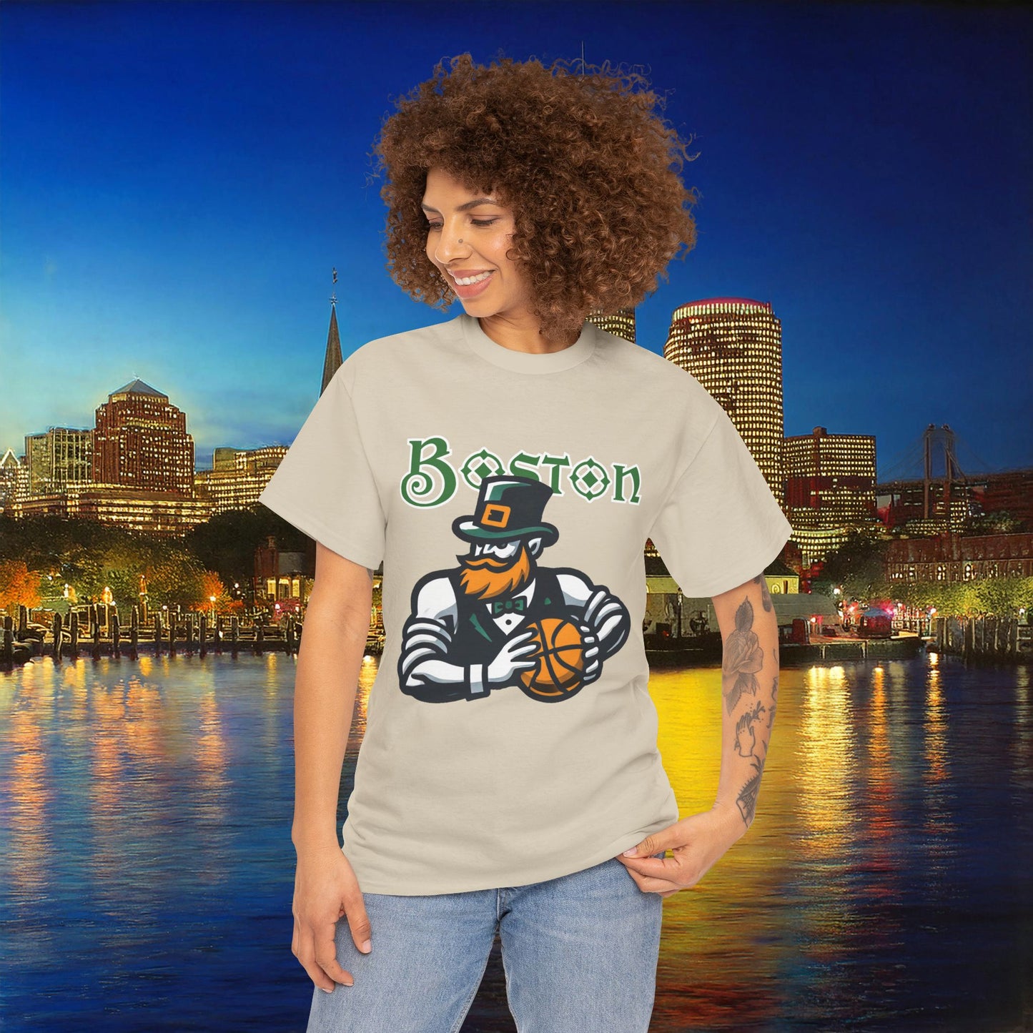 Boston Basketball Design Tee