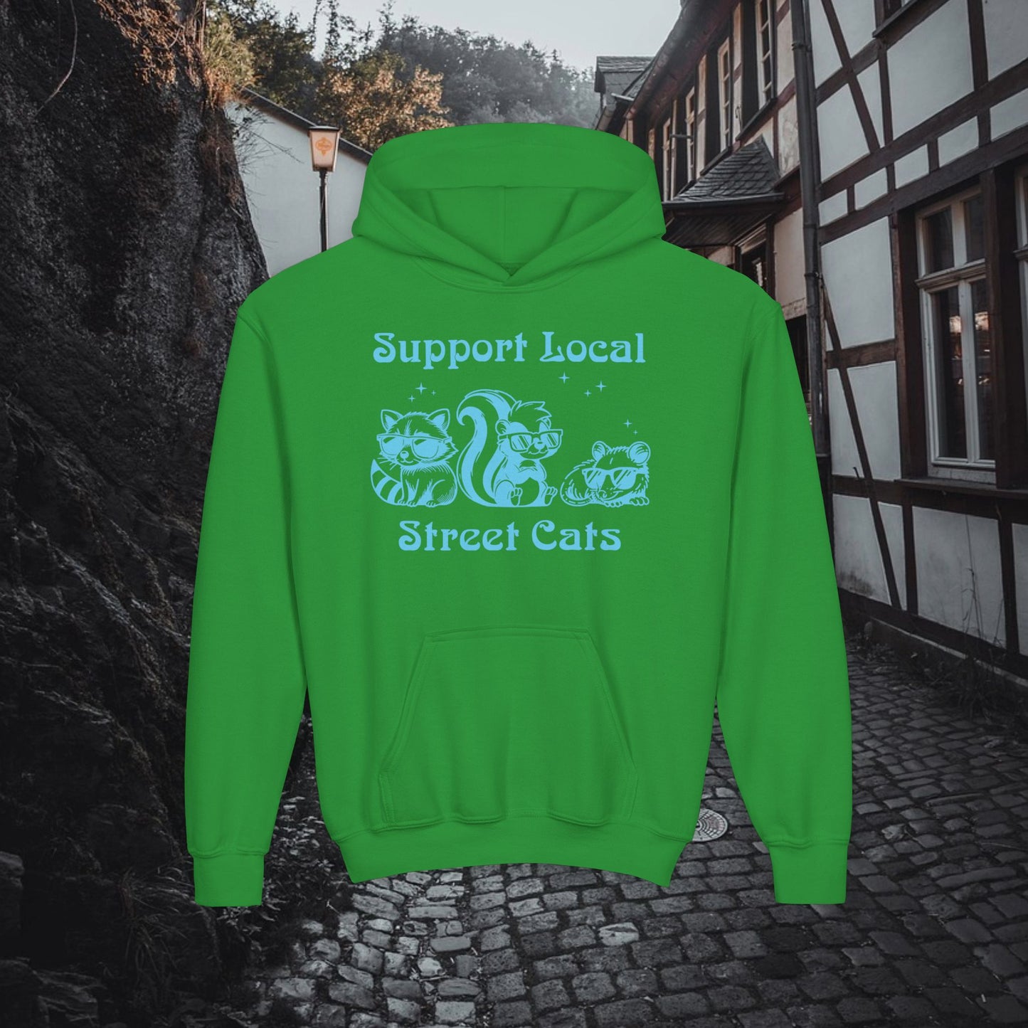 Support Local Street Cats Youth Hoodie