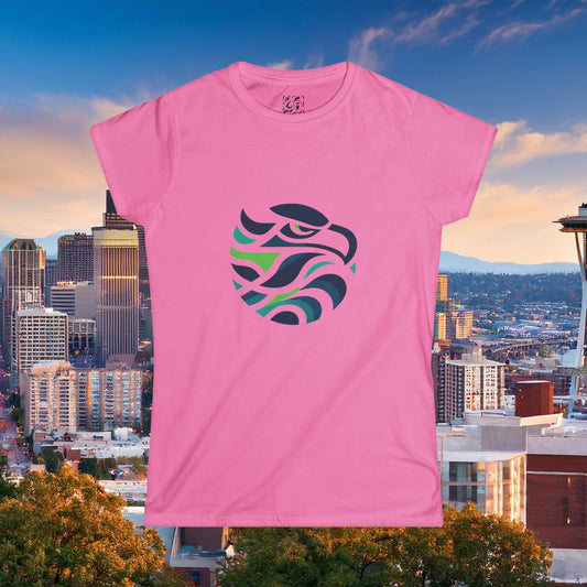 Seattle Football Logo Women's Softstyle Tee