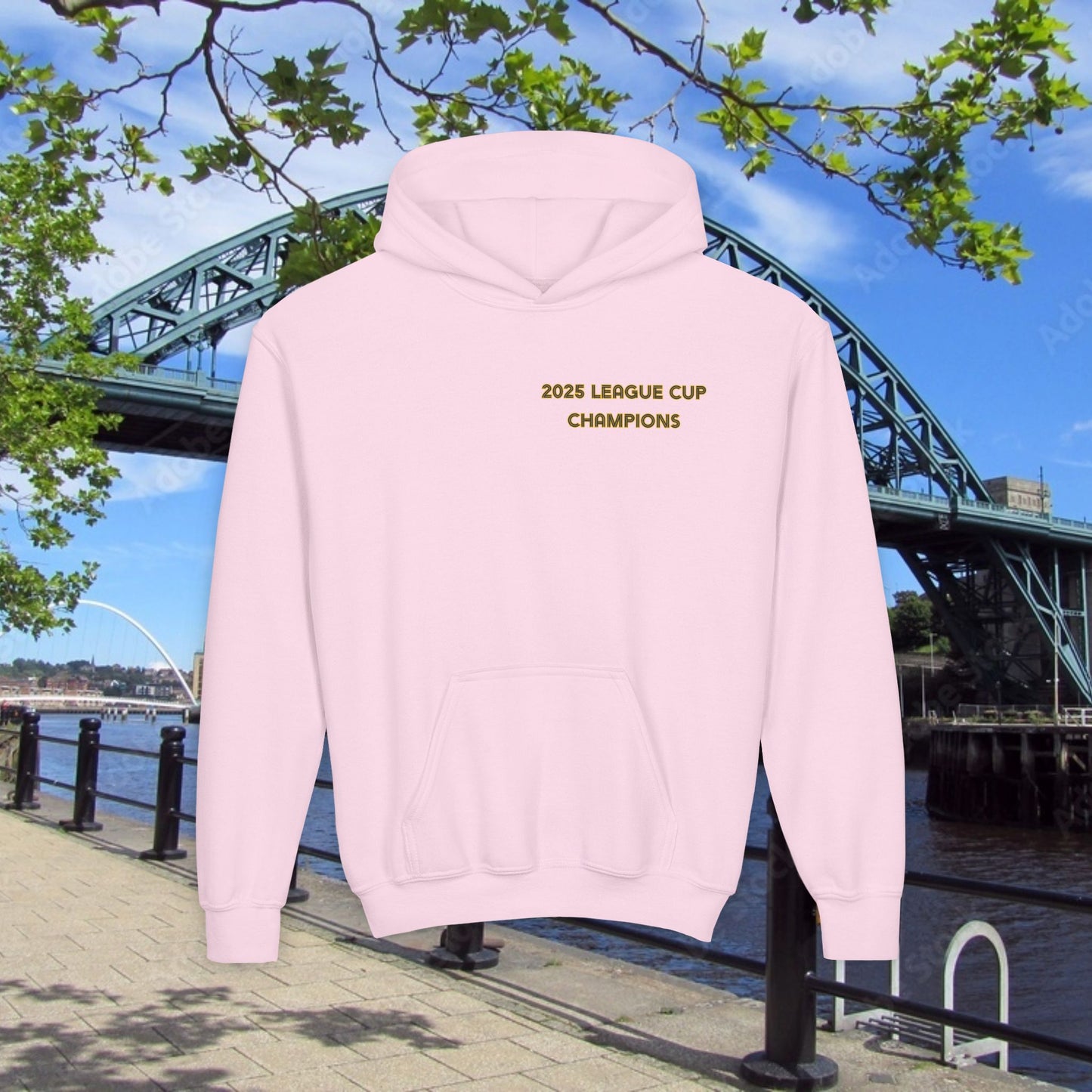 Newcastle Cup Champions Crest Youth Hoodie