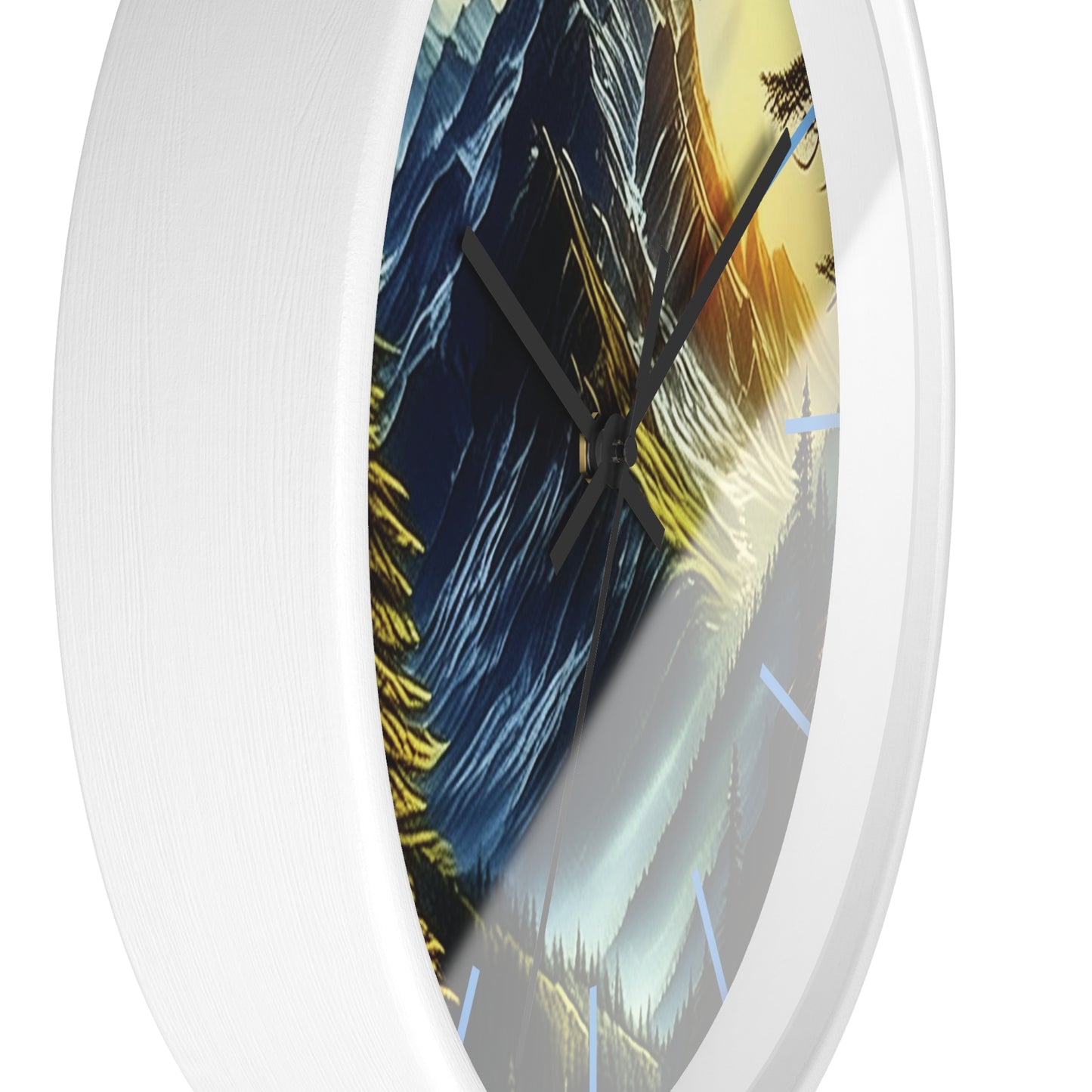 Mystic Mountains Wall Clock
