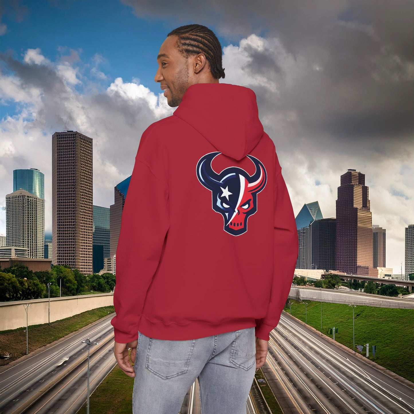 Houston Skull Hoodie