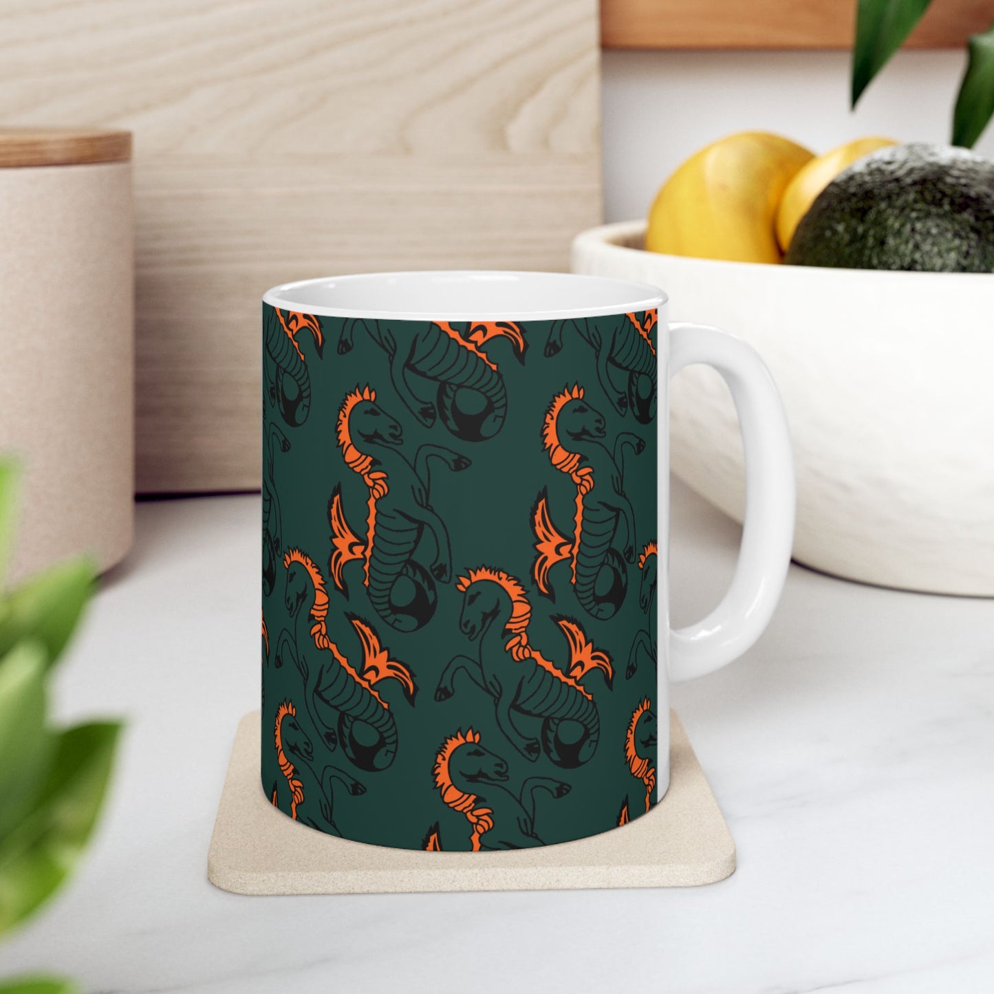 Newcastle Seahorse Ceramic Mugs (11oz/15oz)