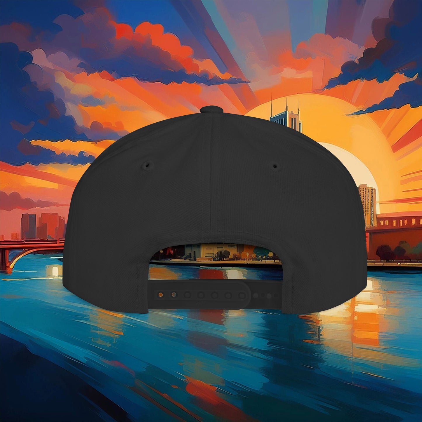 NY Baseball Big Apple Flat Bill Snapback