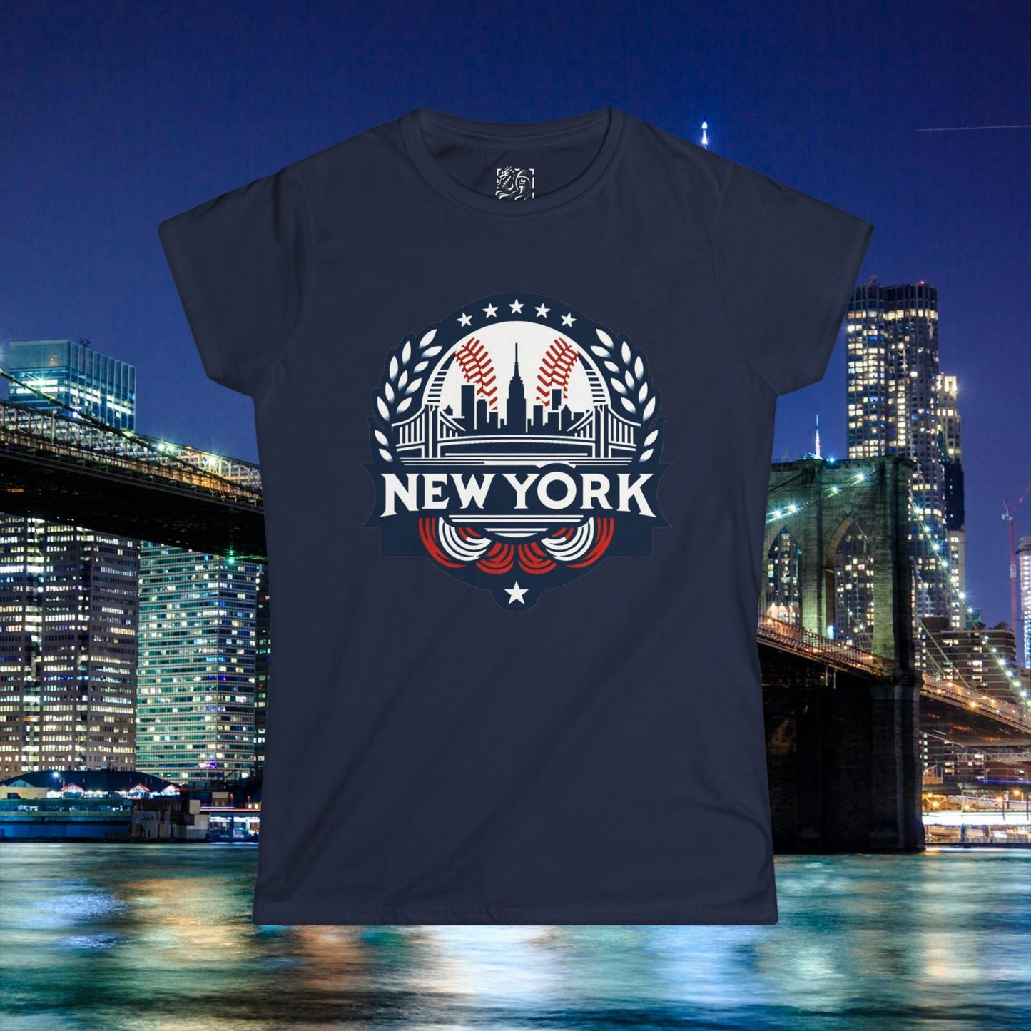 New York Bronx Baseball Women's Softstyle Tee