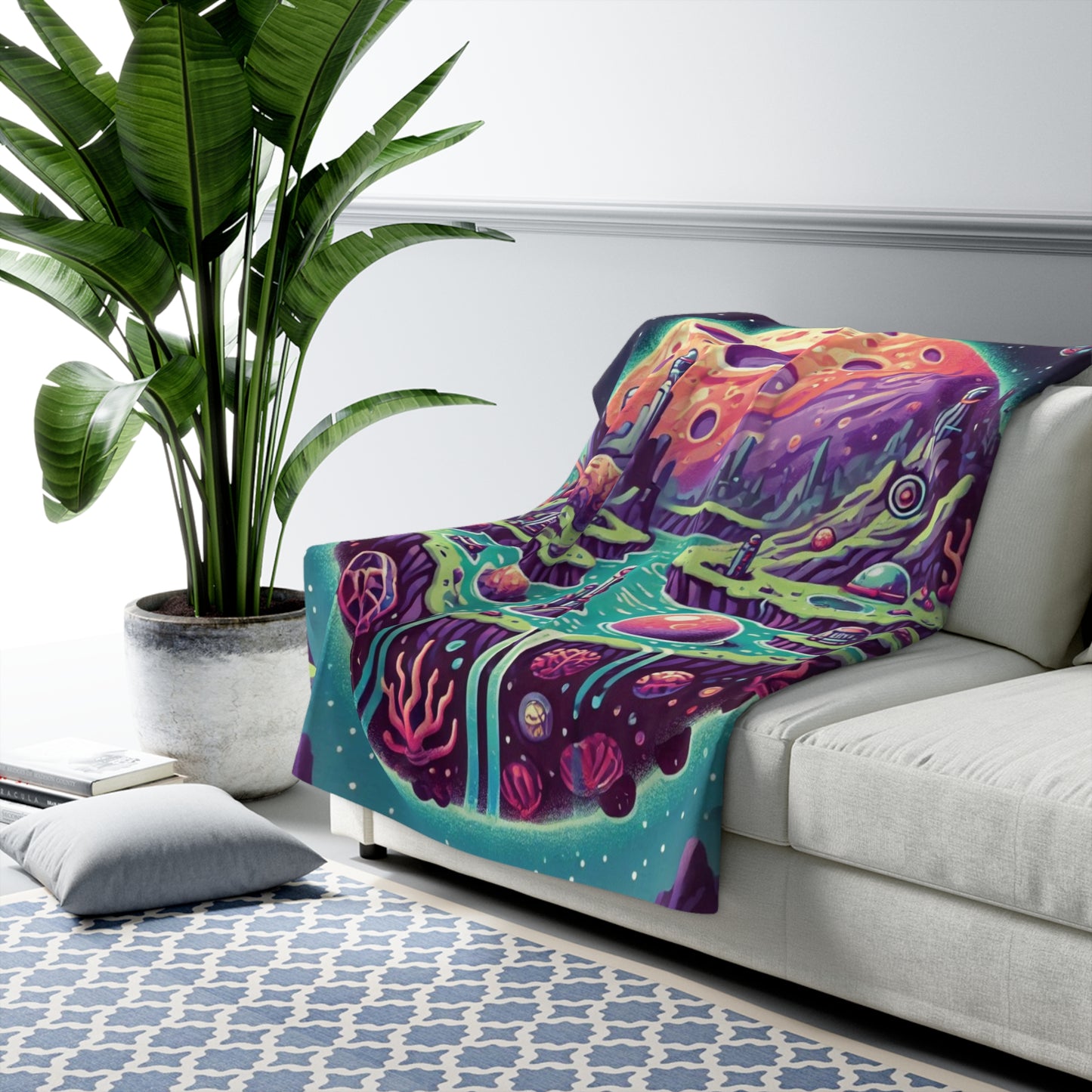 Another Dimension Sherpa Fleece Blanket