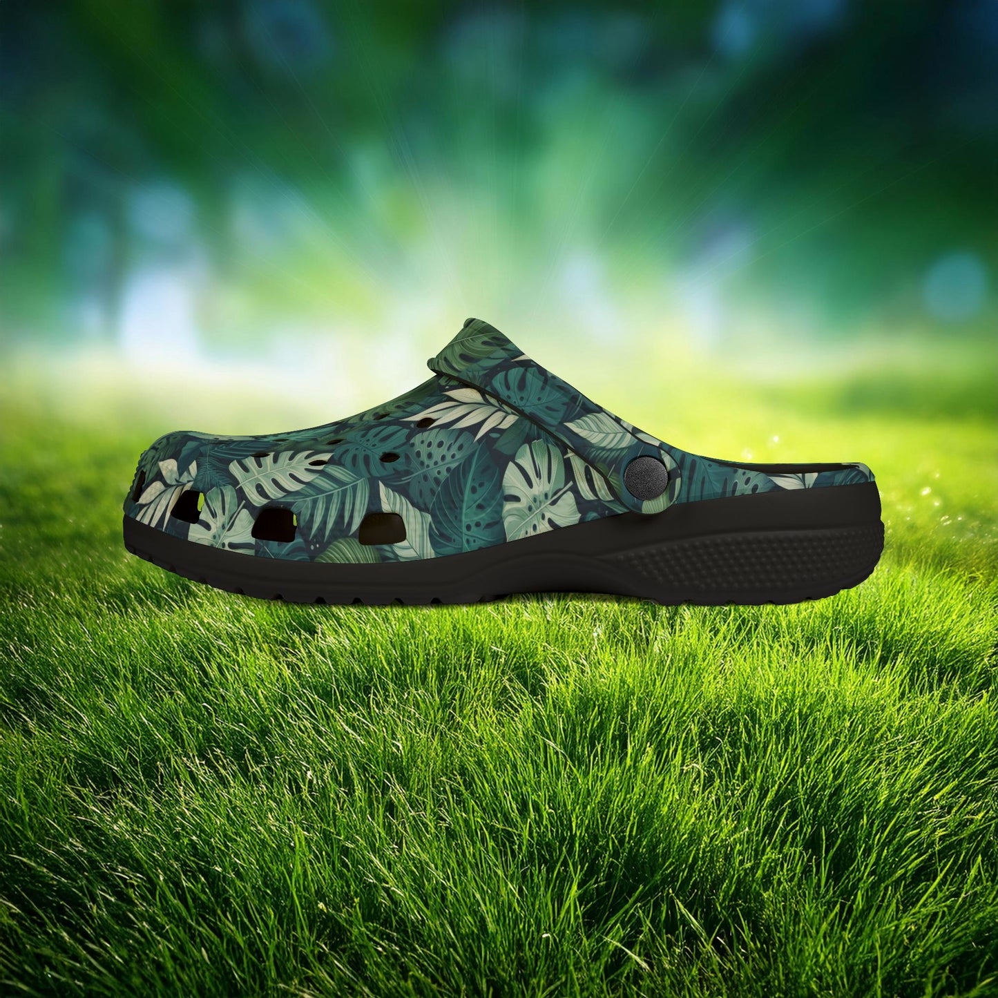 Jungle Pattern Foam Clogs