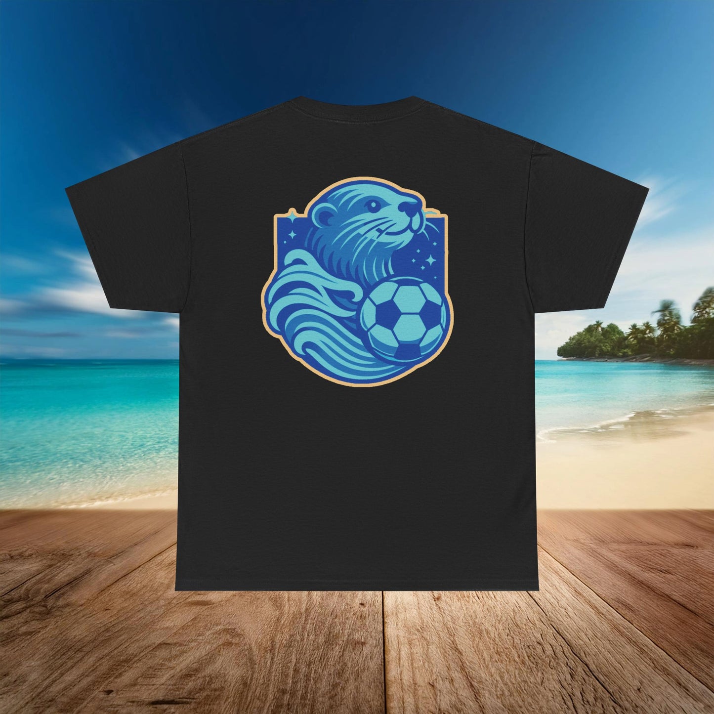 Sea Otter Soccer Logo Tee
