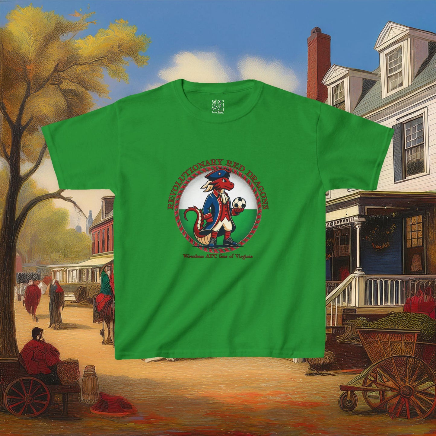 Little Revolutionary Red Dragons Kids Tee