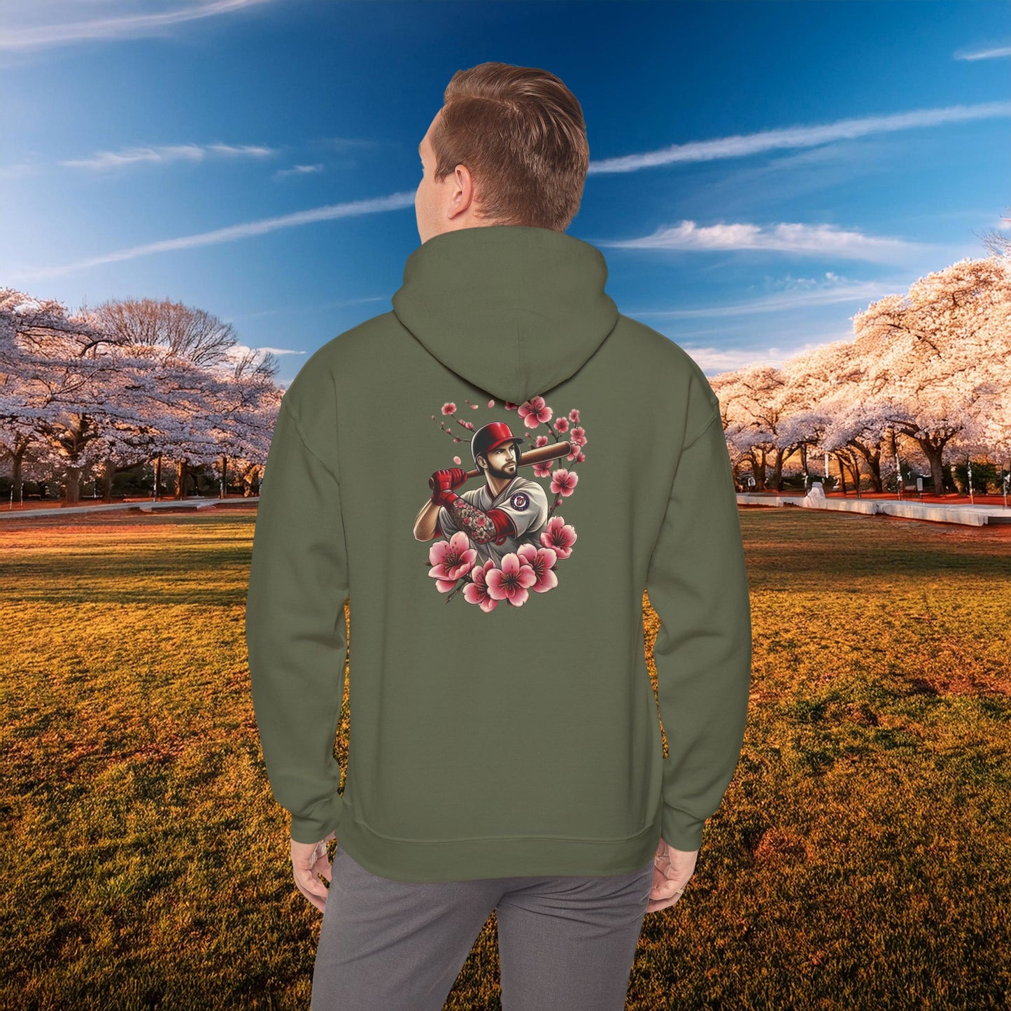 Washington Baseball Cherry Blossom Hoodie