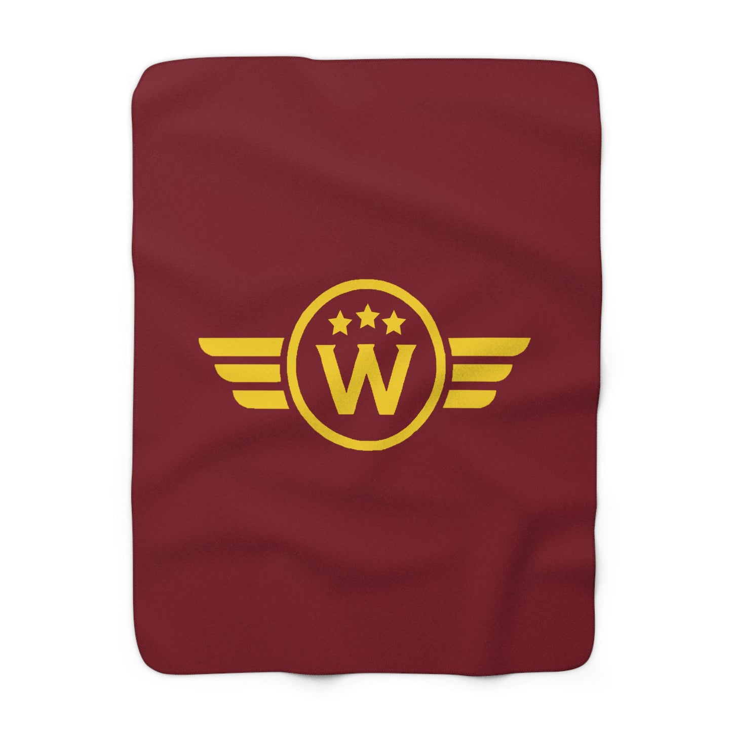 Washington DC Football Logo Sherpa Fleece Blanket