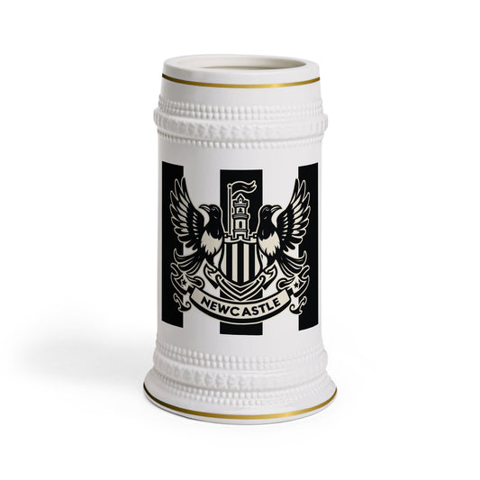Newcastle United B&W Crest Stein Mug