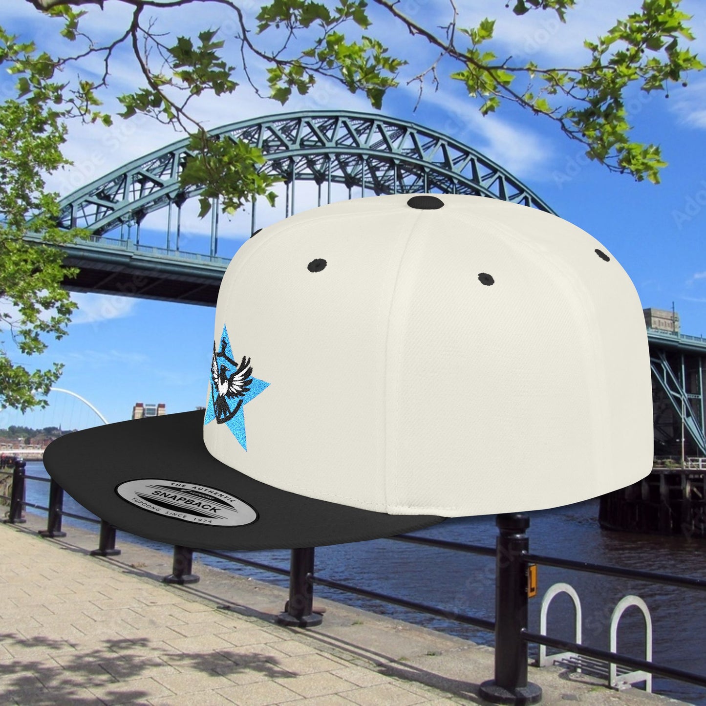 Newcastle United Blue Star Mags Flat Bill Snapback