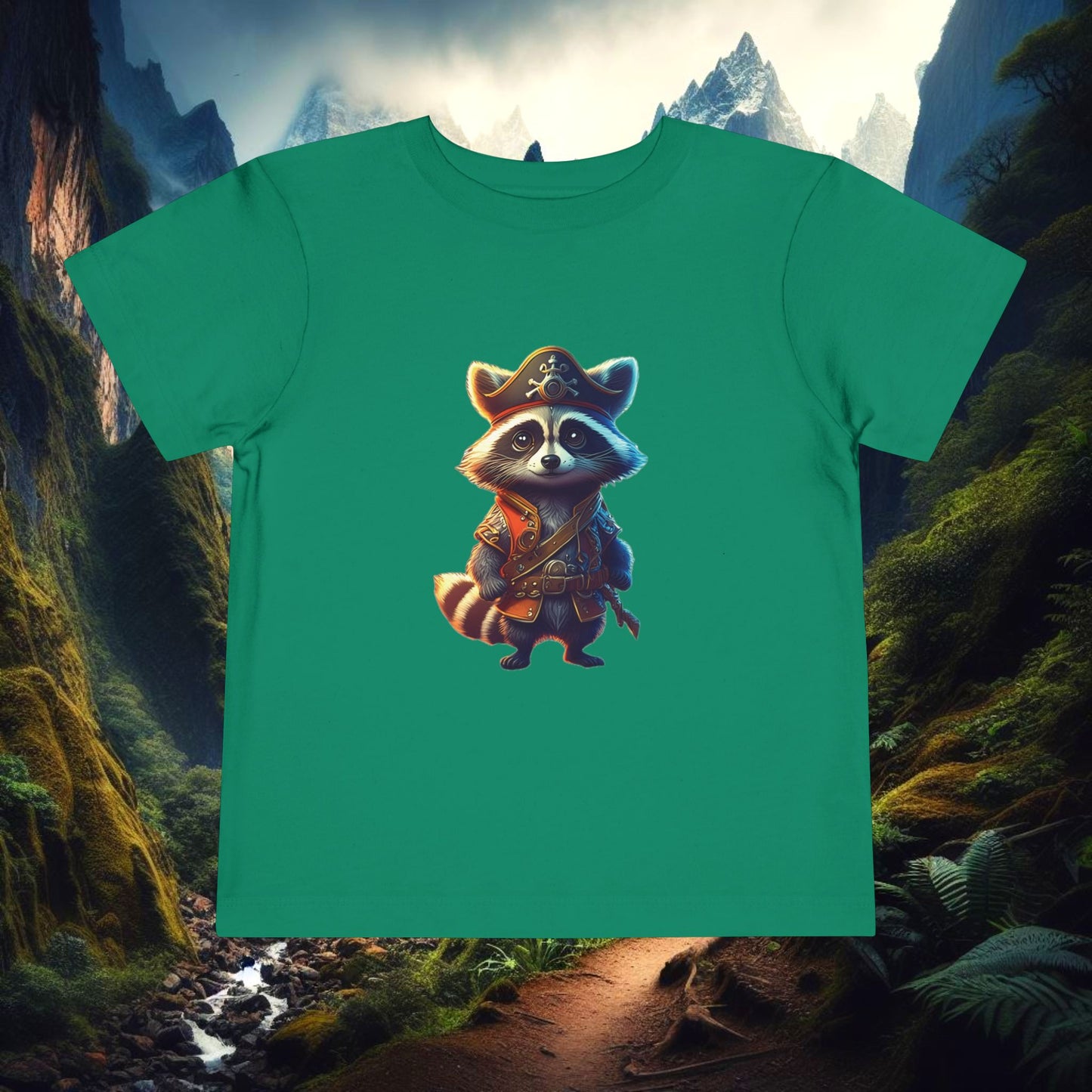 Raccoon Pirate Toddler Tee