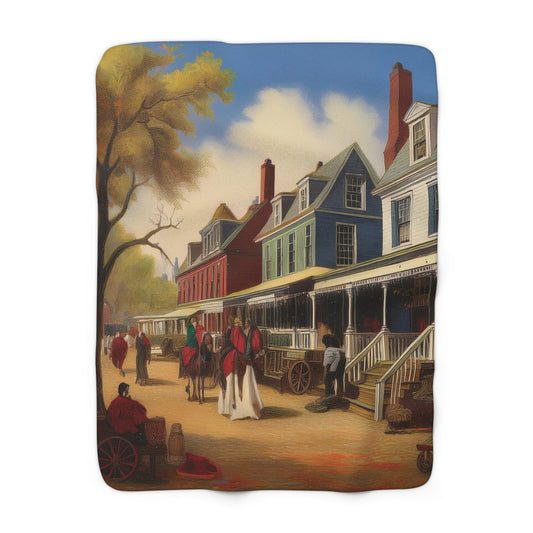 Williamsburg Sherpa Fleece Blanket