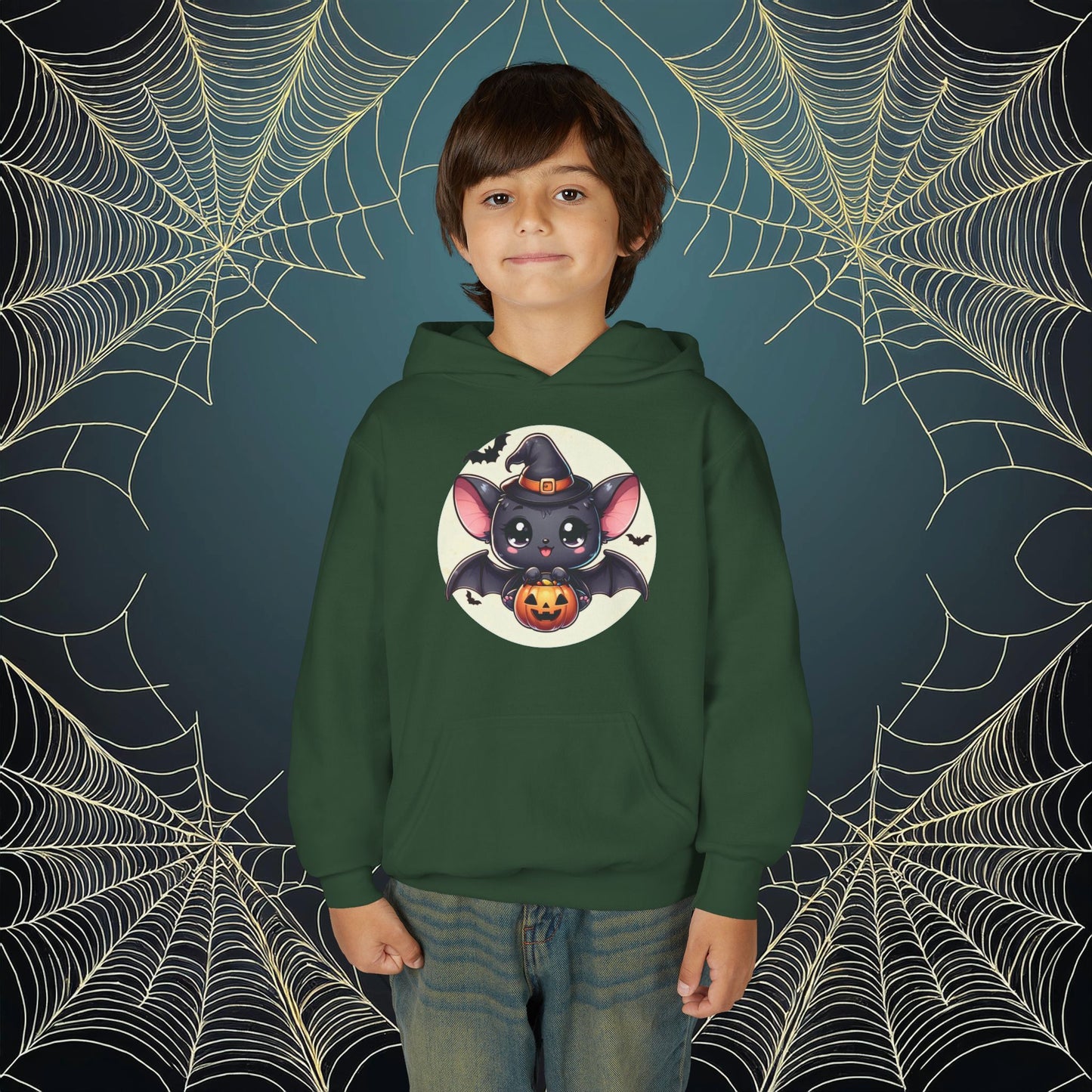 Trick or Treat Bat Youth Hoodie