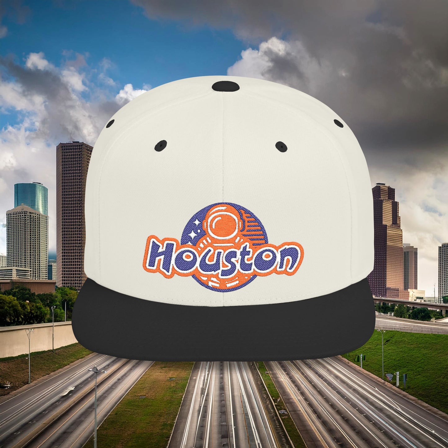 Houston Astronaut Flat Bill Snapback