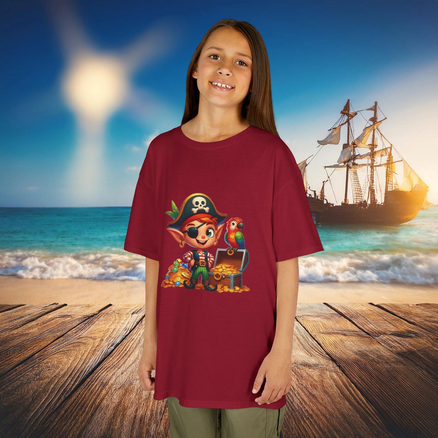 Pirate Elf Kids Tee