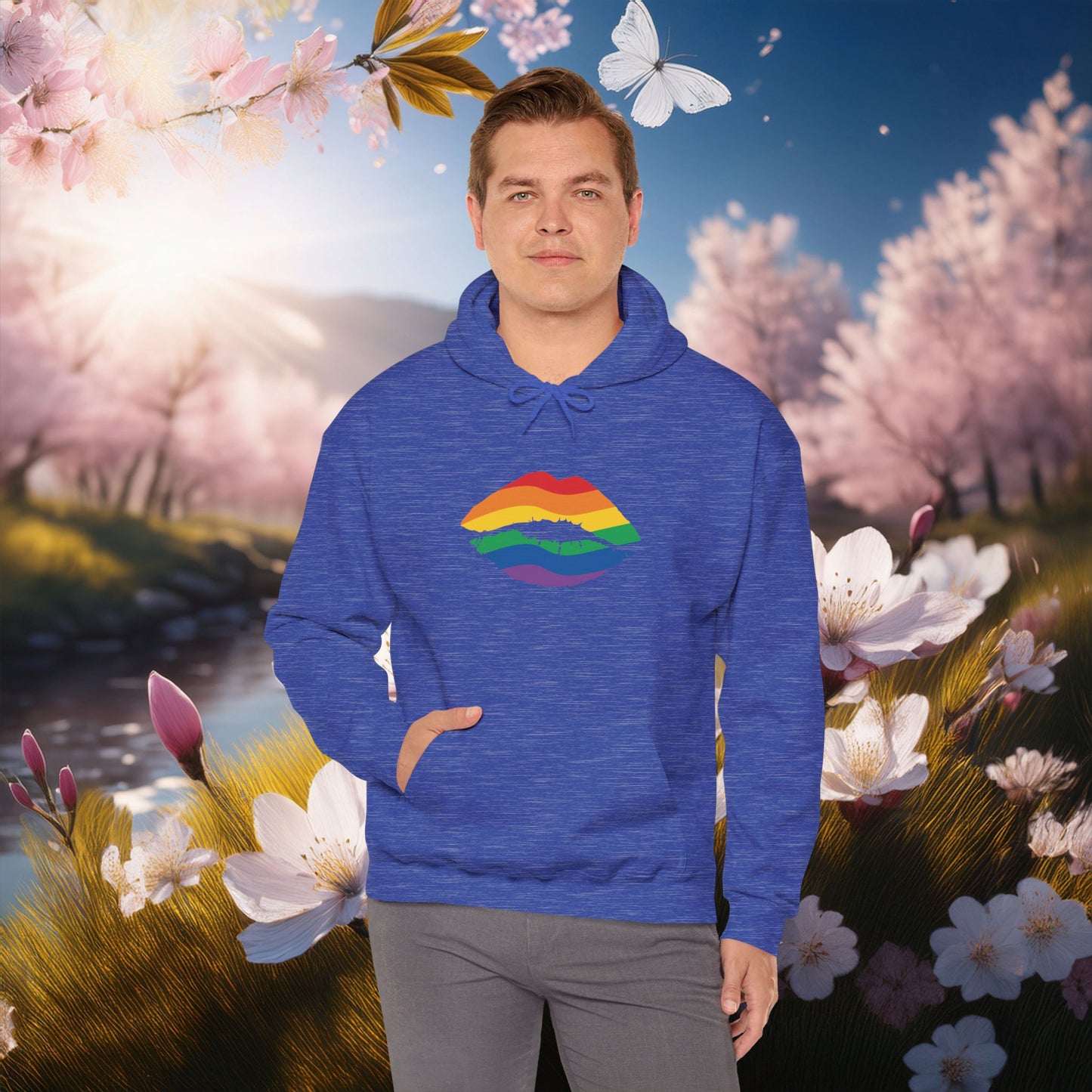Rainbow Kiss Unisex Hoodie