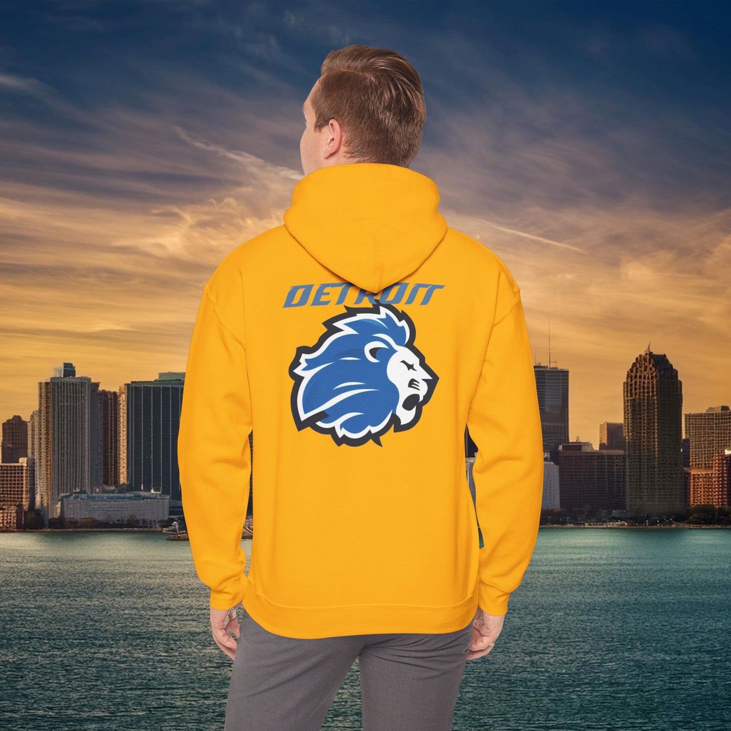 Detroit Football Logo Hoodie