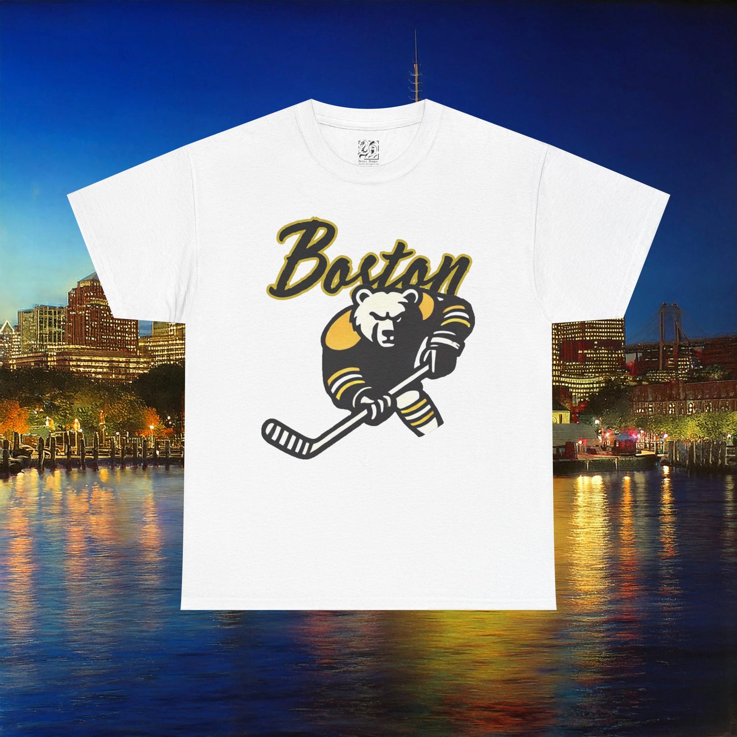Boston Hockey Bear Tee