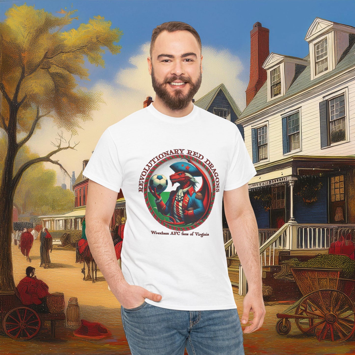 Revolutionary Red Dragons Crest Tee