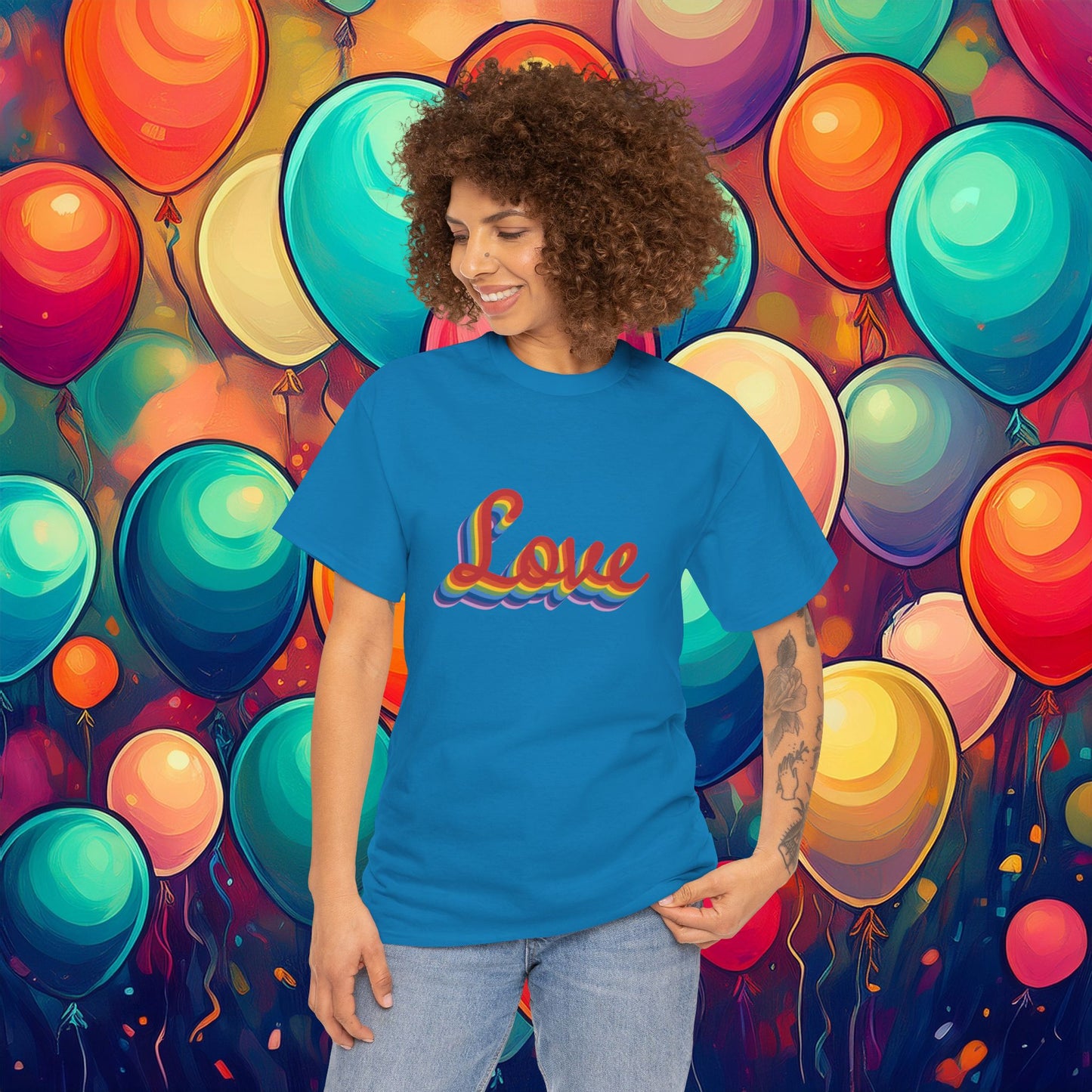 Rainbow Love Unisex Tee