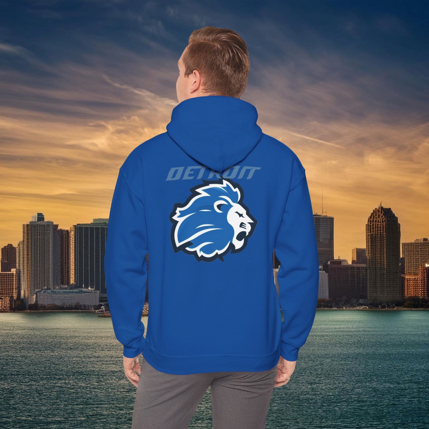 Detroit Football Logo Hoodie