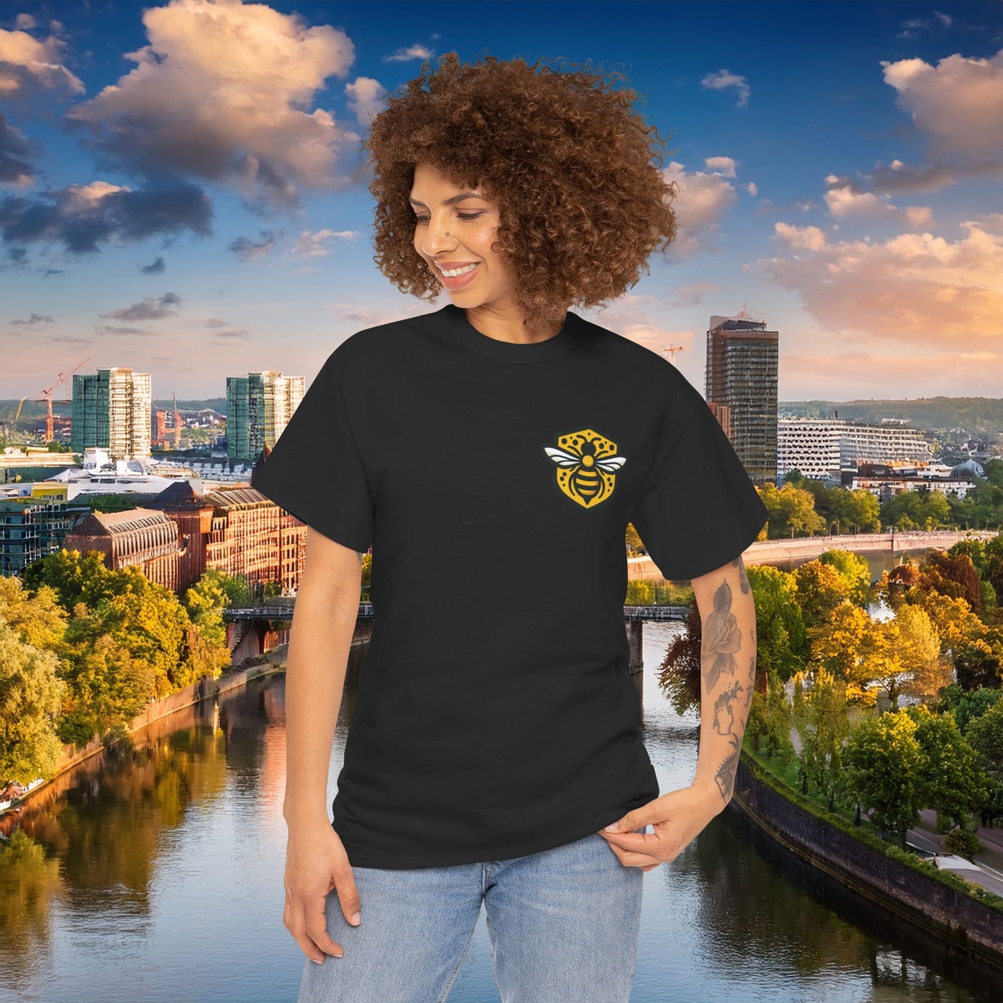 Dortmund Honeycomb Graffiti Tee