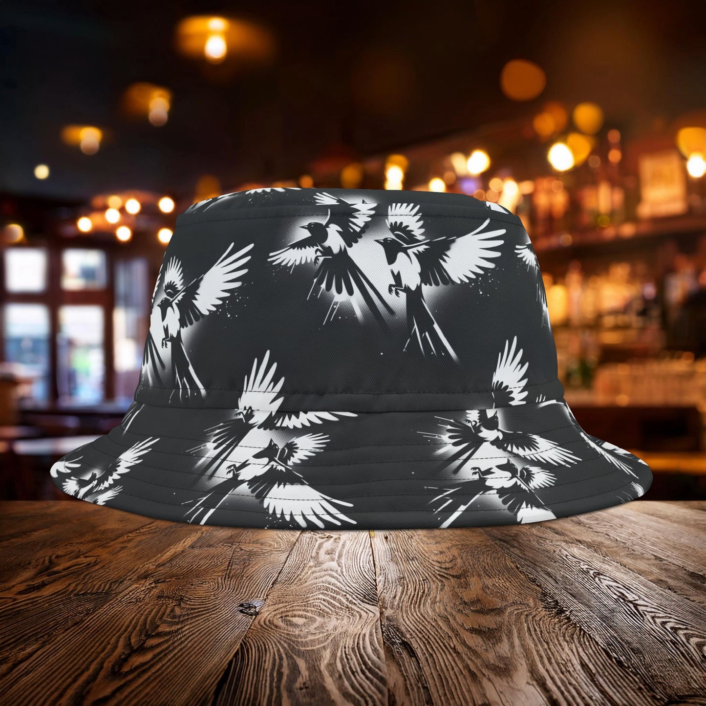 Newcastle Magpie Graffiti Bucket Hat