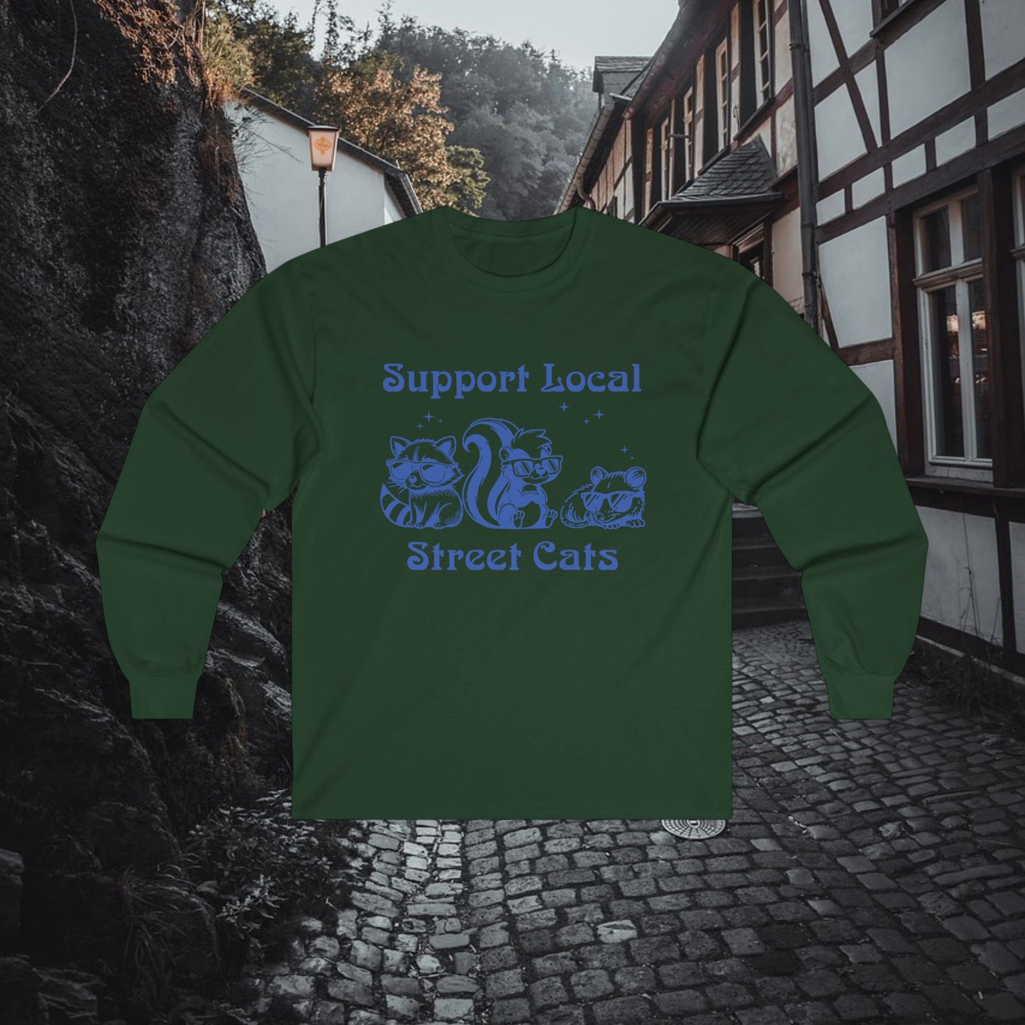 Support Local Street Cats Long Sleeve Tee