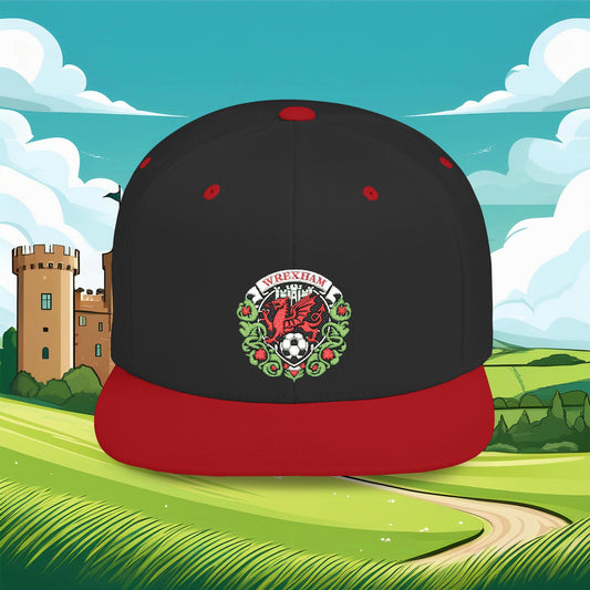 Wrexham Crest Flat Bill Snapback