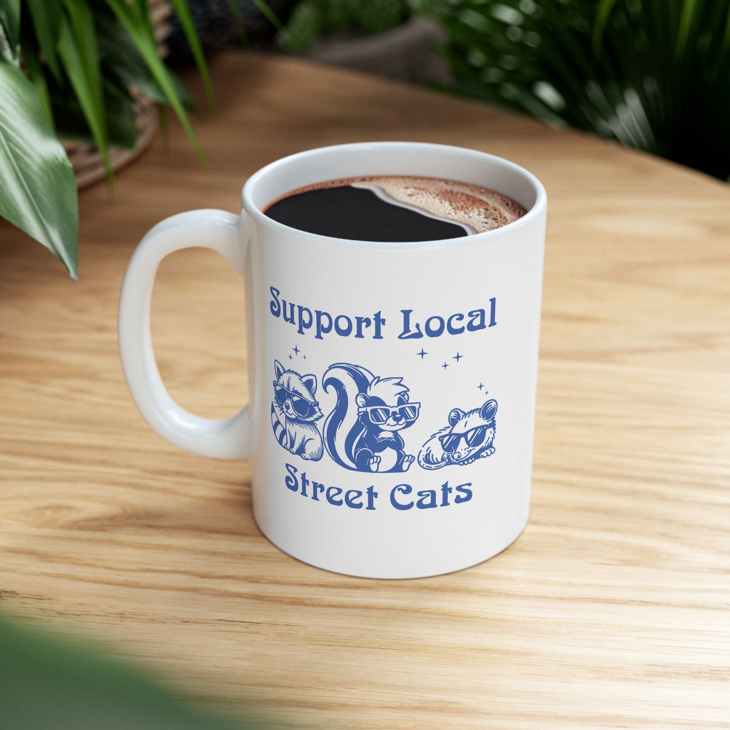 Support Local Street Cats Ceramic Mug (11oz/15oz)