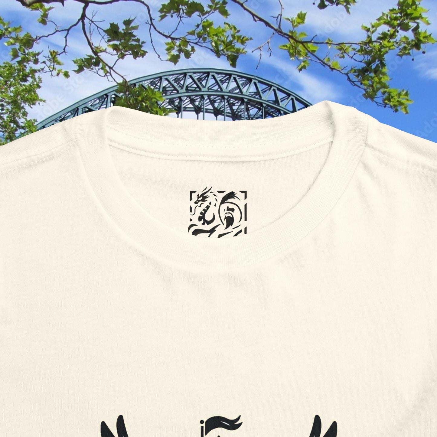 Newcastle United B&W Crest Toddler Tee